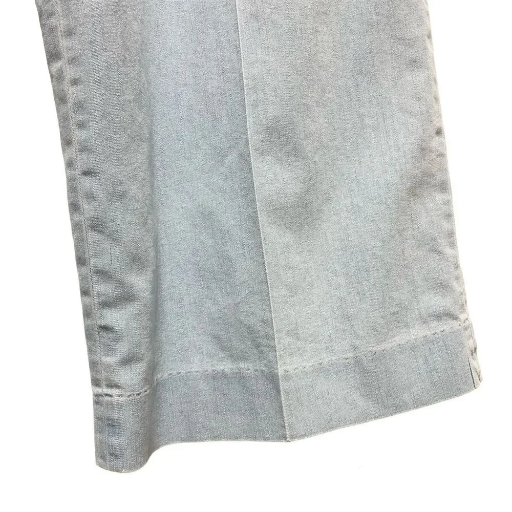 J‎ Peterman Lightweight Denim Wide Leg Jeans Pants Size 18 Light Wash Trousers